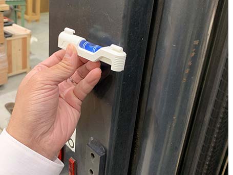 水平器を設置